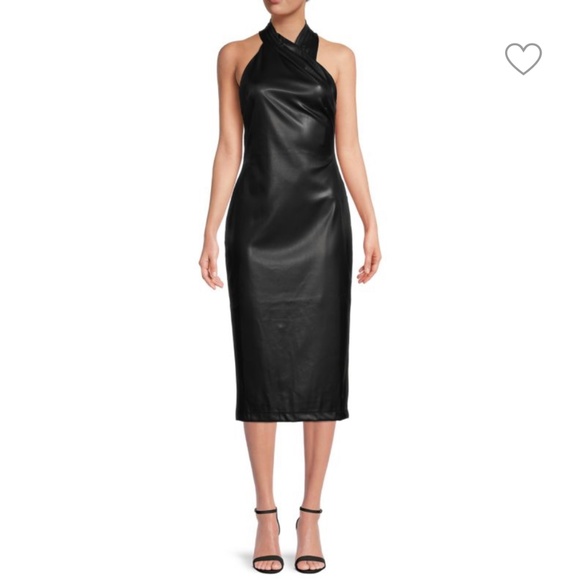 Rachel Rachel Roy Dresses | Faux Leather Midi Dress | Color: Black | Size: 10 | Diamondsworld's Closet Rachel Rachel Roy Dresses | Faux Leather Midi Dress | Color: Black | Size: 10 | Diamondsworld's Closet